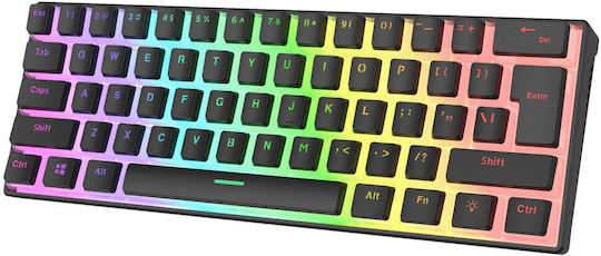Rampage Radiant K11 RGB Gaming Μηχανικό Πληκτρολόγιο 60% με Outemu Red διακόπτες και RGB φωτισμό (Αγγλικό US) - Image 7