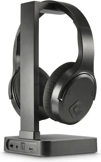 HAMA 00221848 Ασύρματα / Ενσύρματα Over Ear Ακουστικά με 16 ώρες Λειτουργίας Μαύρα - Image 5