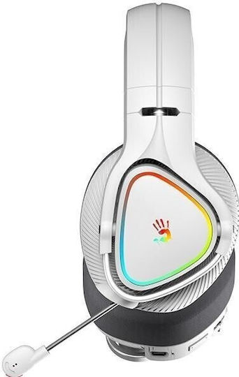 A4Tech MR710 Ασύρματο Over Ear Gaming Headset με σύνδεση 3.5mm / Bluetooth Λευκό - Image 5