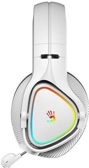 A4Tech MR710 Ασύρματο Over Ear Gaming Headset με σύνδεση 3.5mm / Bluetooth Λευκό - Image 4