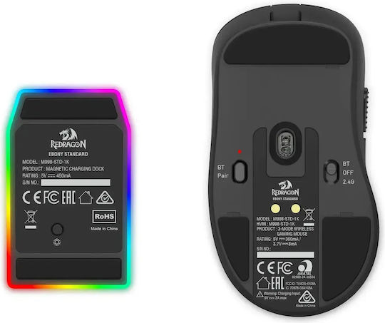 Redragon Ebony Ασύρματο Gaming Ποντίκι Μαύρο - Image 4