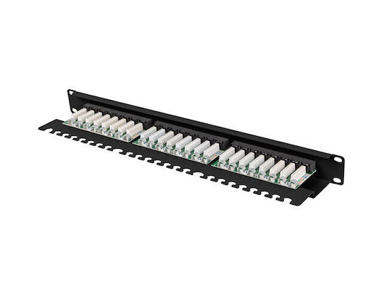 Lanberg Patch Panel 24port 1u 19" Cat 5e Utp Black Ppu5-1124-b - Image 2
