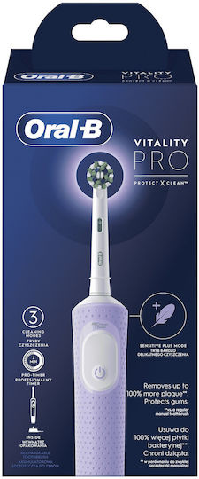 Oral-B D103 Ηλεκτρική Οδοντόβουρτσα Λιλά - Image 4