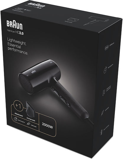 Braun Πιστολάκι Μαλλιών 2000W BRHD200E - Image 4