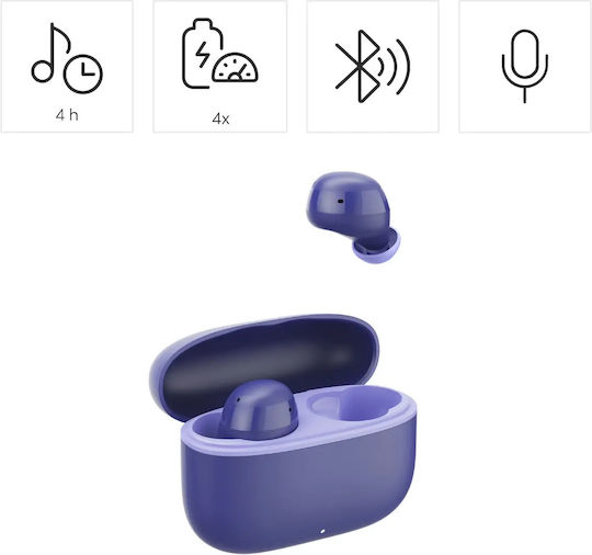 HAMA Freedom Buddy II In-ear Bluetooth Handsfree Ακουστικά Μωβ - Image 2