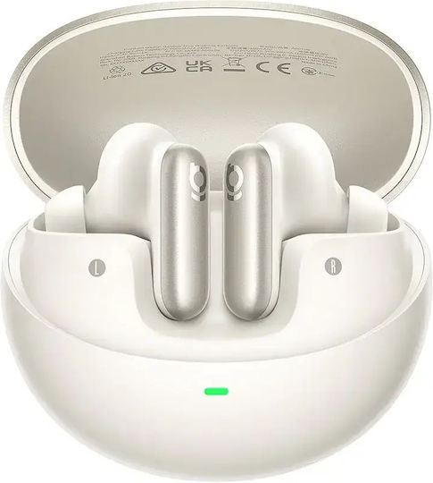Baseus Inspire XP1 In-ear Bluetooth Handsfree Ακουστικά με Αντοχή στον Ιδρώτα και Θήκη Φόρτισης Milky Way