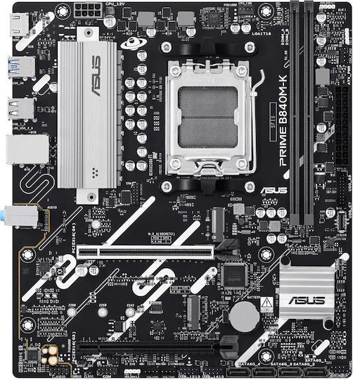 Asus PRIME B840M-K Motherboard Micro ATX με AMD AM5 Socket 90MB1PK0-M0EAY0 - Image 3