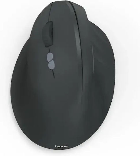 HAMA EWM-600 Ασύρματο Εργονομικό Bluetooth Ποντίκι για Αριστερόχειρες Μαύρο