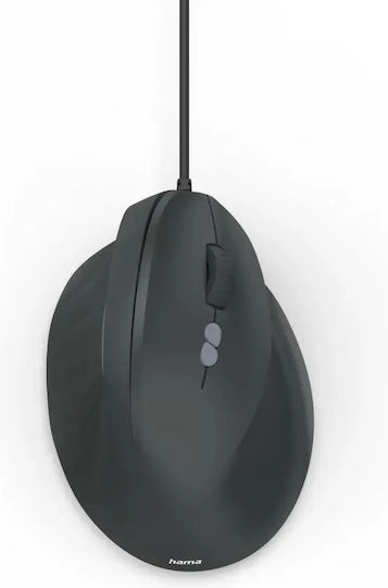 HAMA ECM-500 Ενσύρματο Εργονομικό Ποντίκι Μαύρο