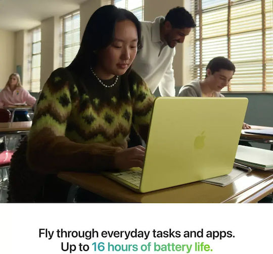 Apple MacBook Neo 13" IPS Retina Display (A18 Pro-6‑core/8GB/256GB SSD/5‑Core GPU) Indigo (International English Keyboard) - Image 4