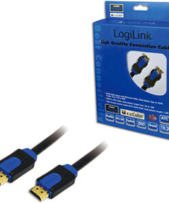 Alternative view of LogiLink CHB1110 HDMI 1.4 Cable HDMI male - HDMI male 10m Μαύρο CHB1110