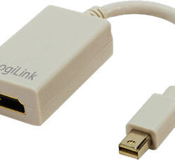 LogiLink CV0036A Μετατροπέας mini DisplayPort male σε HDMI female Λευκό 1τμχ