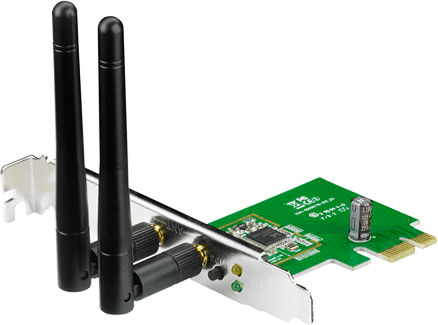 Asus PCE-N15 Ασύρματη Κάρτα Δικτύου Wi‑Fi 4 (300Mbps) PCI-e - Image 2